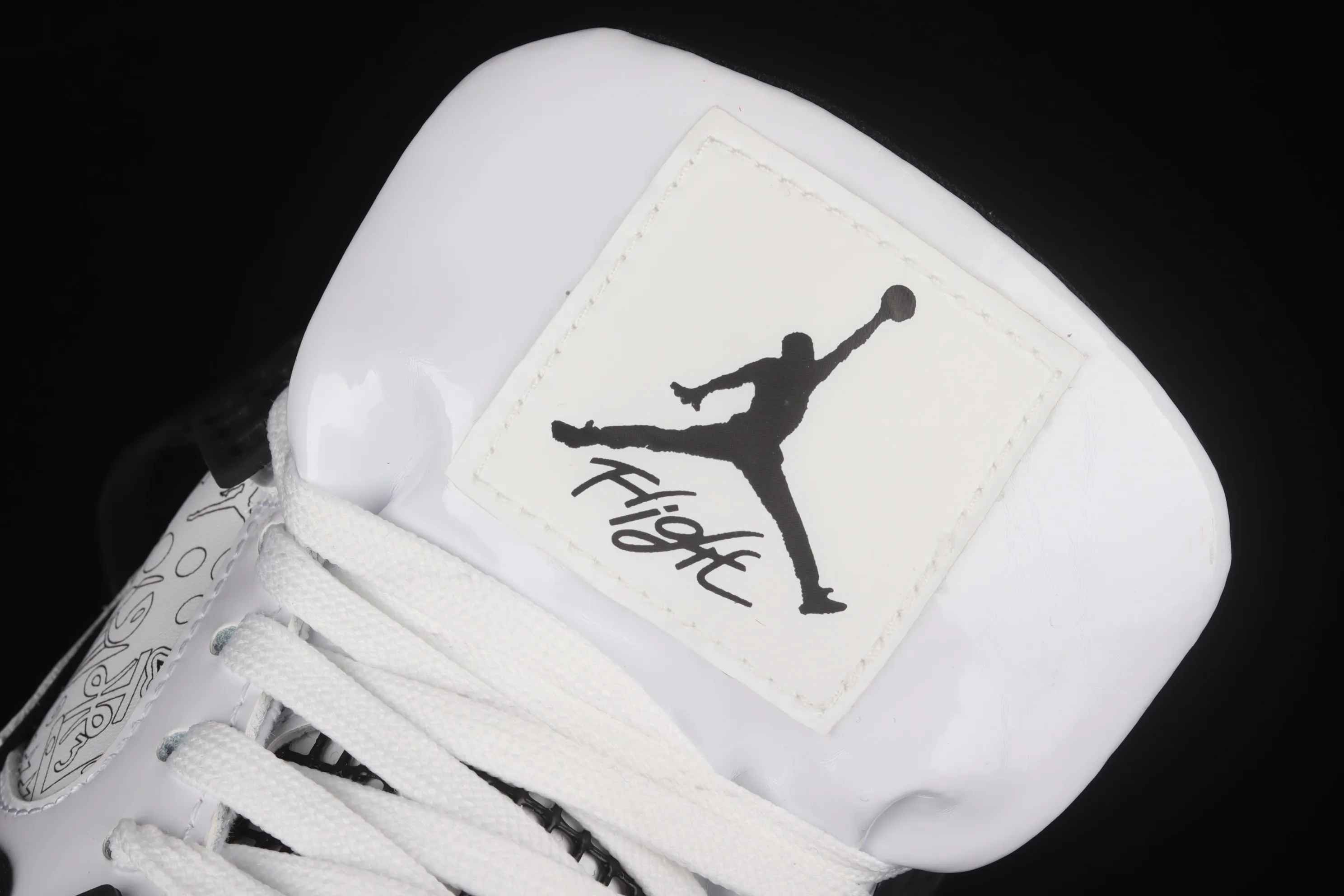 All categories Air Jordan Jordan series basketball shoes Air Jordan 4 Air Jordan 4 Retro GS "Light Smoke Grey" AJ4 Joe 4 Patent Leather Manuscript DC4101-100
